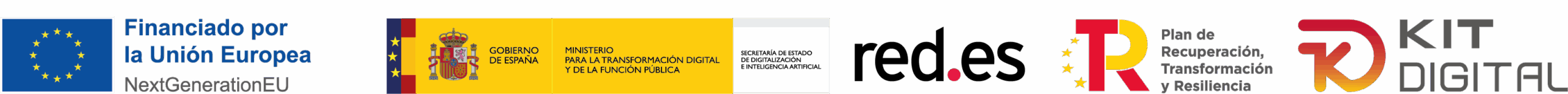Logos de los organismos financiadores del Programa Kit Digital